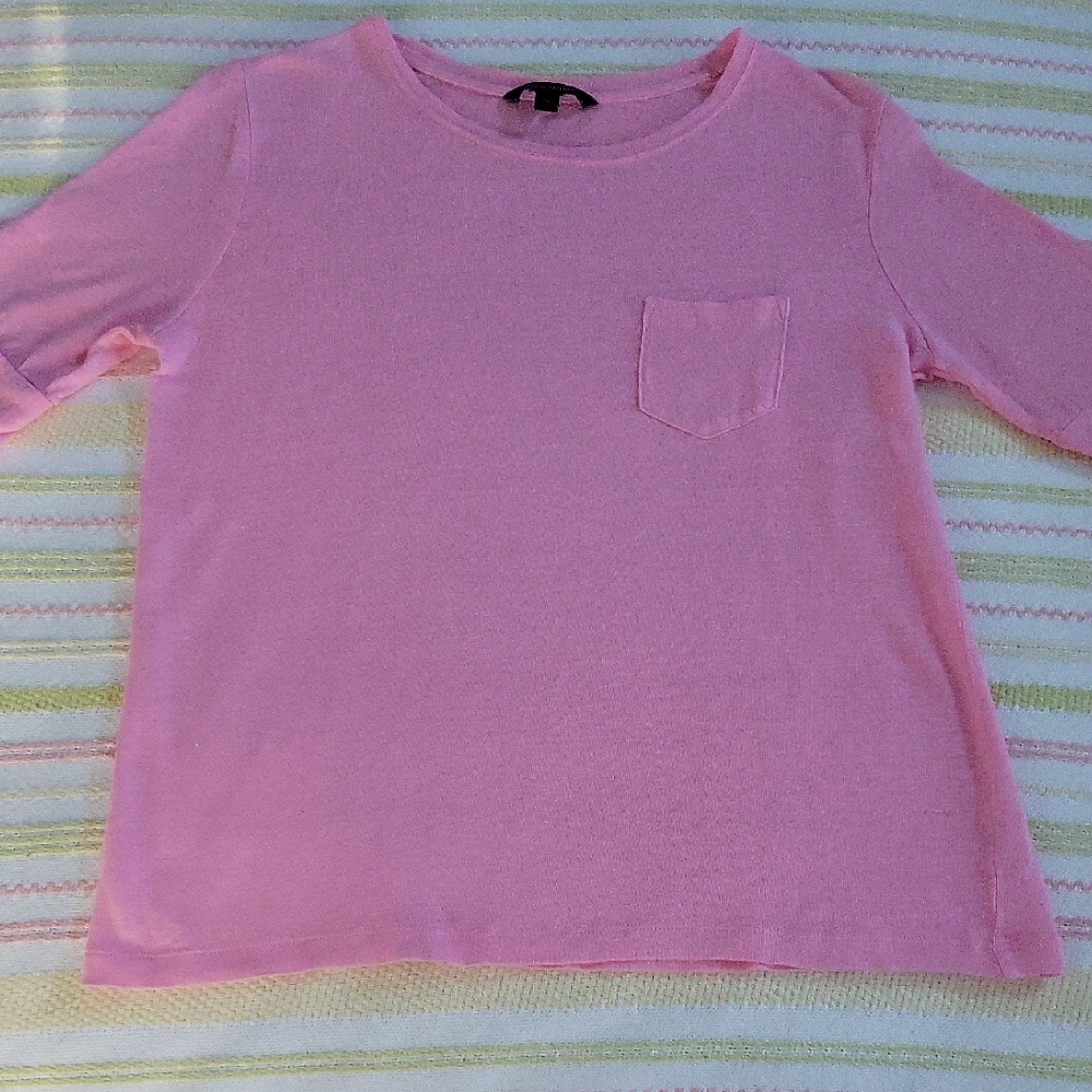 Banana Republic Light Pink Tee with Pocket